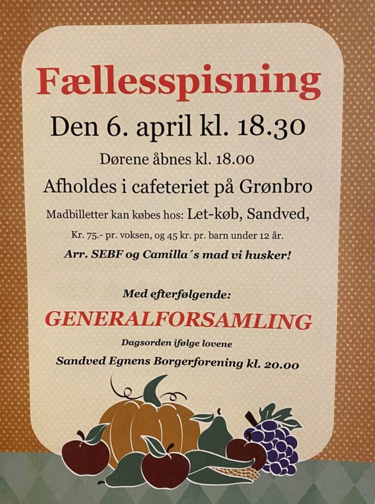 Fællesspisning i Sandved